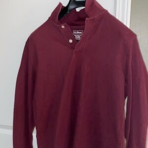L.L Bean Dress Sweater Maroon Color